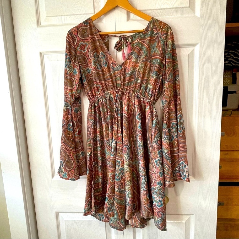 Guru dress , size medium / large V neck open back